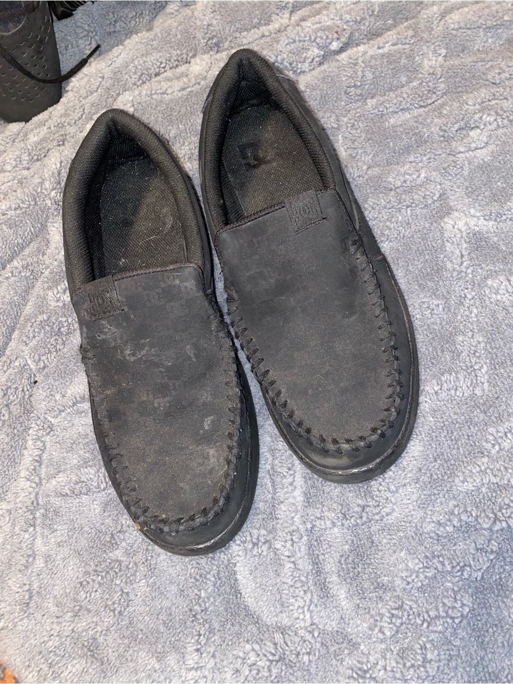 Men's dc  Slip-On Moccasin Loafers - Black